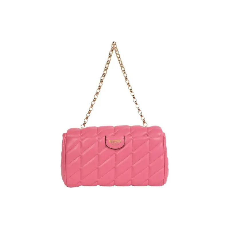 MOSCHINO Calfskin Crossbody Bag Shoulder Bag Women's Light Pink-3