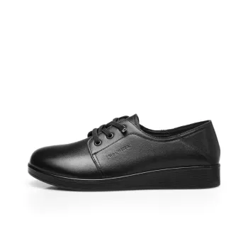 Strongman 3515 Spring And Fall Genuine Leather Unlined Shoes Commute Work Small Leather Shoes Women's
