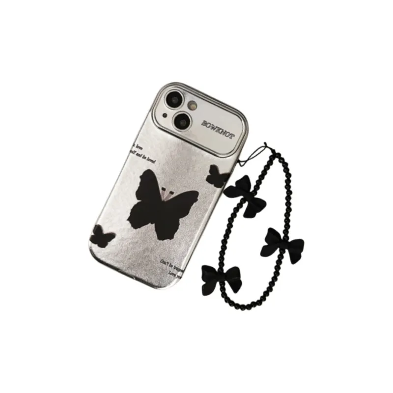 SHANGHUI TPU Material English Butterfly Phone Cases Compatibility IPhone12/13/14/15/Pro/Ma-1