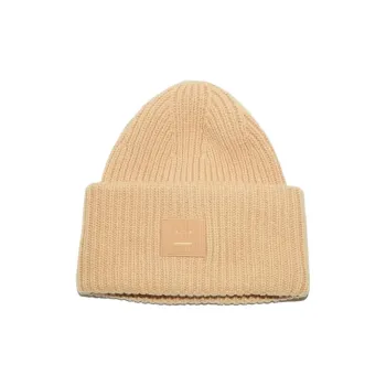 Acne Studios Logo Patch Knitted Beanie
