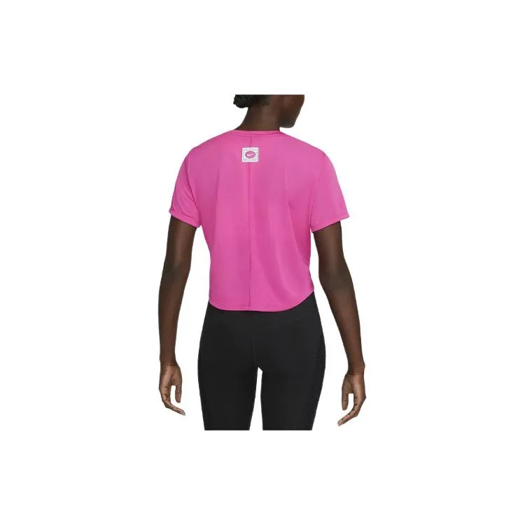 Nike Dri-FIT One Icon Clash T-Shirt Women's Pink-1