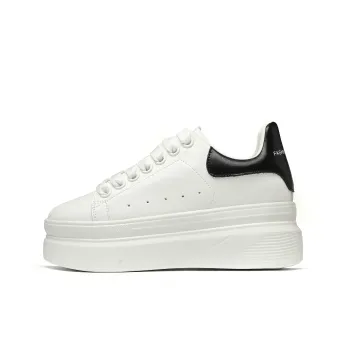 Help Anti-Slip Wear-Resistant Low-Top Skateboard Shoes Women's White