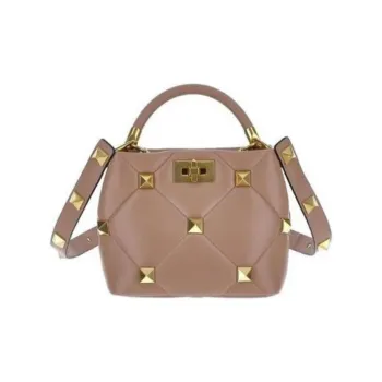 Valentino Garavani Roman Stud Quilted Small Tote Bag