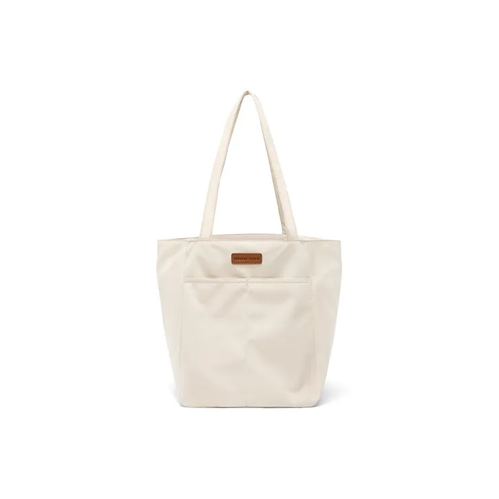 MAKEUP KITTEN Nylon Fabric Shoulder Bag Large Size Women's Light Apricot-10
