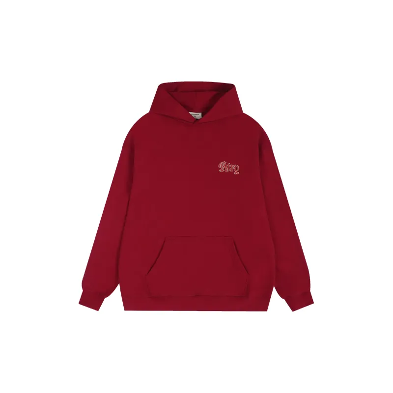 Atry Sweatshirt National Trend Brand American Luxury Streetwear Loose Fit Long Sleeved Sweatshirt Unisex Red-1