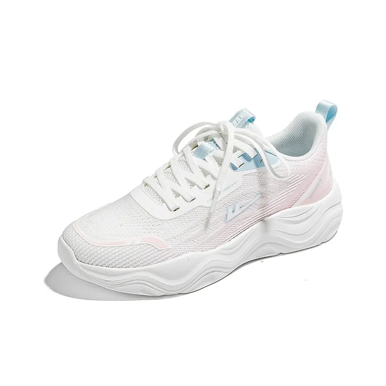 Warrior Cushioning Lightweight Running Shoes Women's White Pink-1