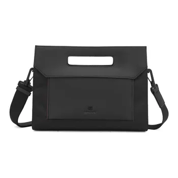 PIERRE CARDIN Ballistic Nylon Commute Versatile Men's Shoulder Bag Handbag Unisex Black