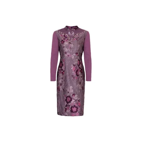 My Teno Long-Sleeved Dresses Women's Rose Purple