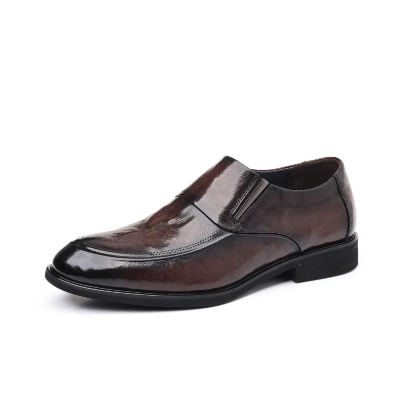 Xiwencha Dress Shoes Unisex Low Top Black/Brown-8