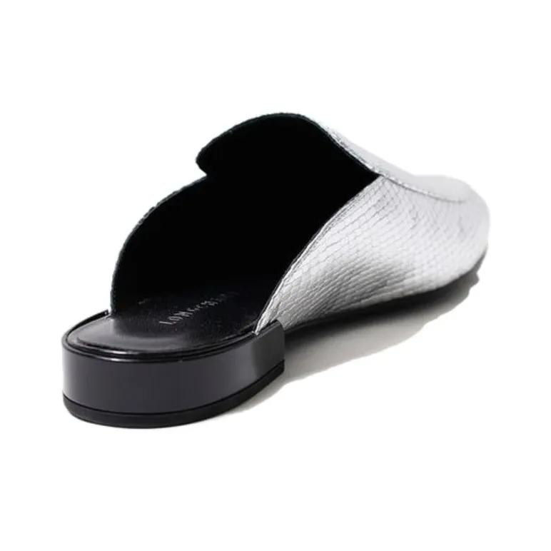 LONGCHAMP Closed Toe Slippers Women's Silver-2