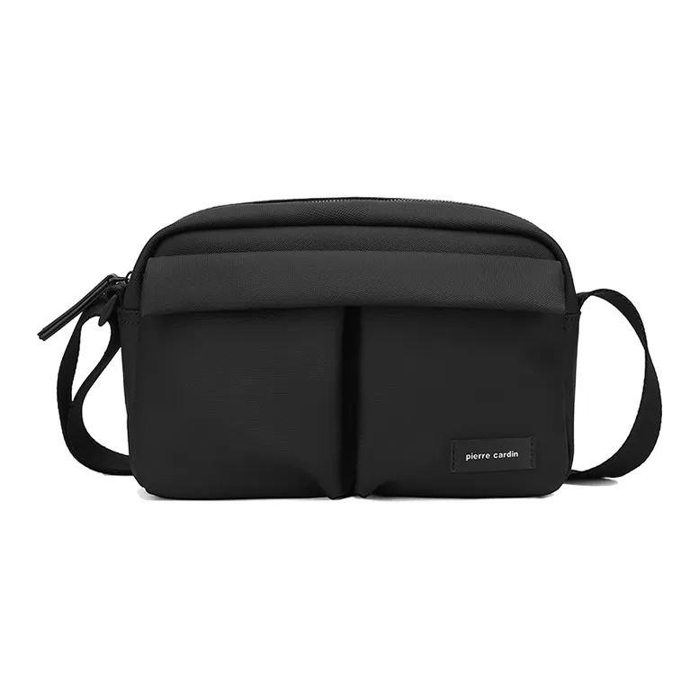 PIERRE CARDIN Fashion Commute Shoulder Bag Versatile Crossbody Bag For Travel Unisex Black-0