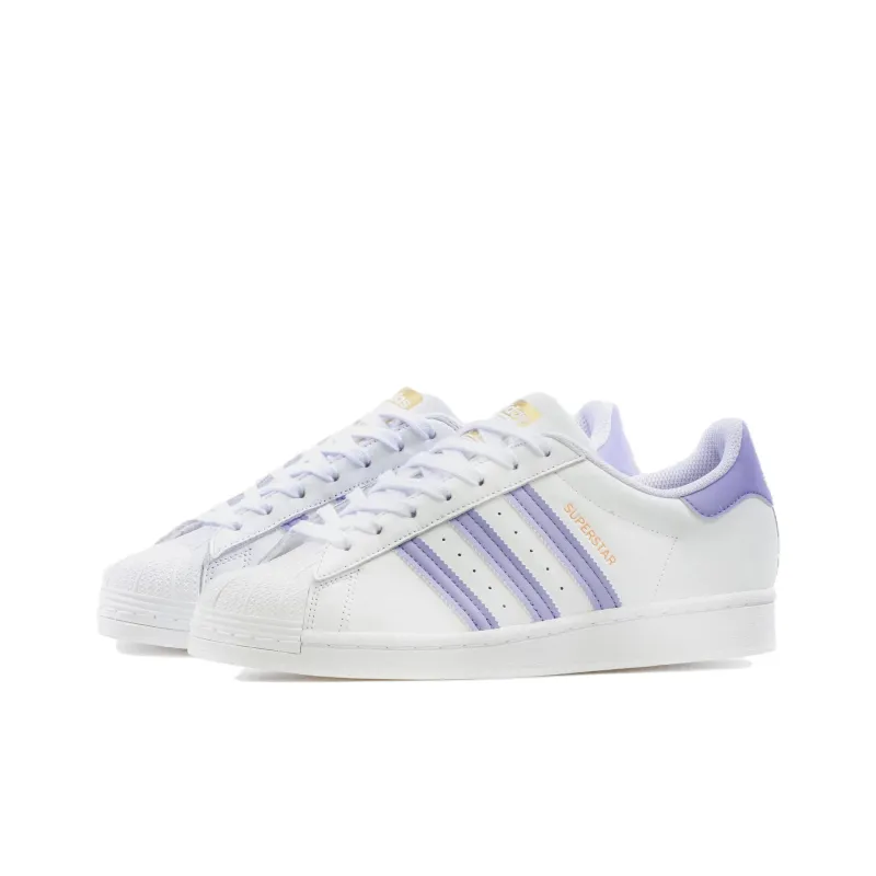 Adidas Superstar White Light Purple-2