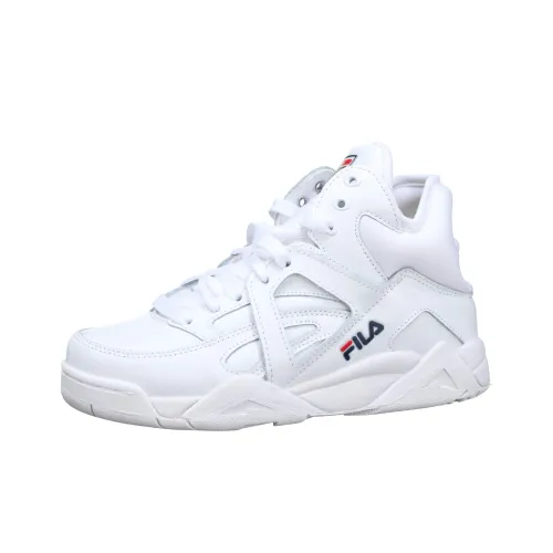 FILA Cage Vintage Basketball Shoes Women's High-Top White