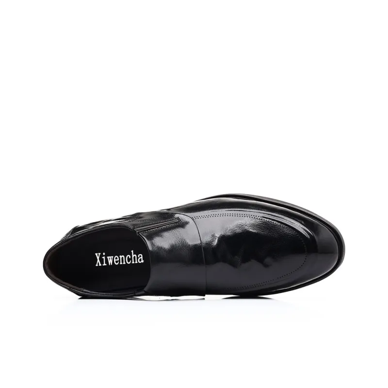 Xiwencha Dress Shoes Unisex Low Top Black/Brown-1