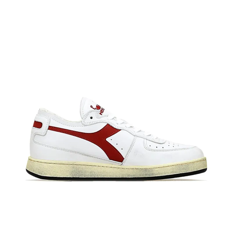 diadora Mi Basket Row Cut 'White Garnet'-1