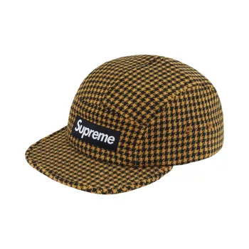 Supreme Houndstooth Wool Camp Cap