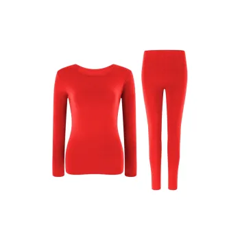 FENTENG Underwear Top Thermal Set Autumn Top And Pants Women's