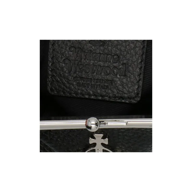 Vivienne Westwood Calfskin Coin Purse Women's Black-4