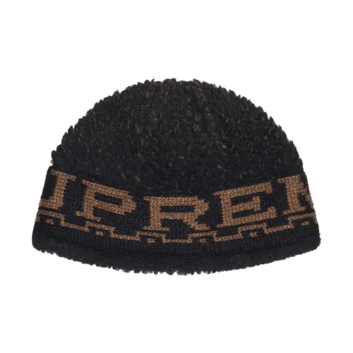 Supreme Sherpa Logo Beanie