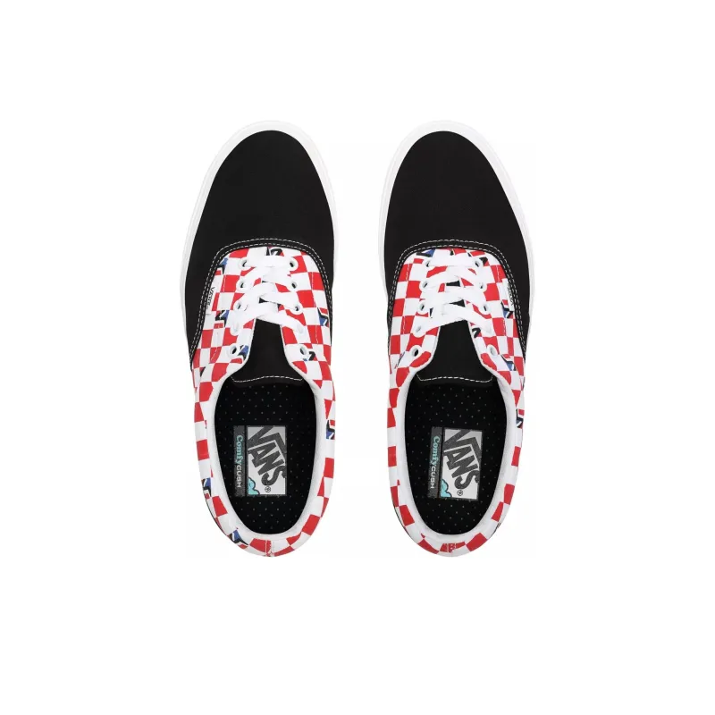 Vans Dimension ComfyCush Era Shoes | Black Redwhiteblack-3