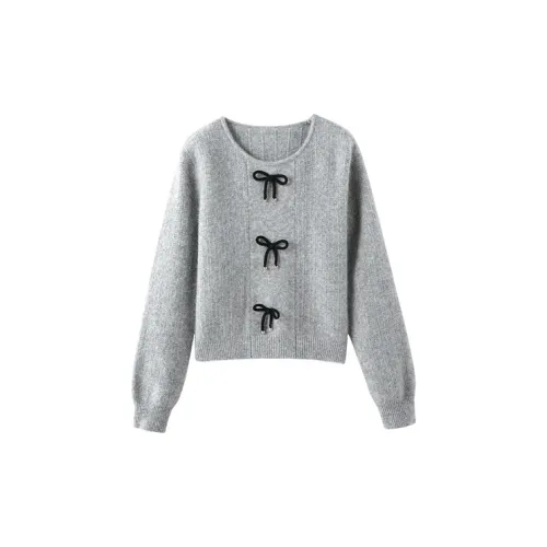 Miss Chipmunk Sweaters Women's Heather Gray