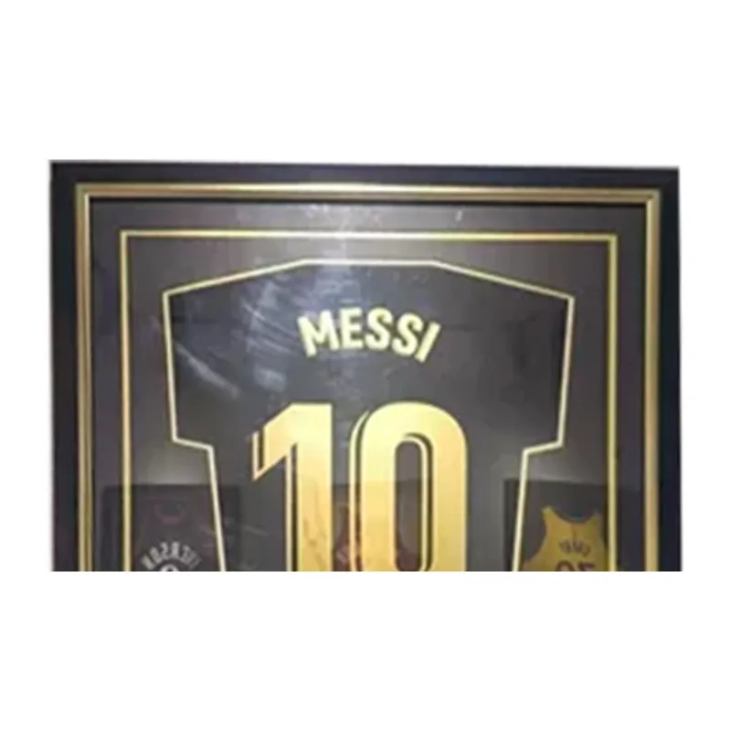 Yi Shot Jersey Messi Signed Sports Apparel Includes Icon Certificate Framed For Collecting-1