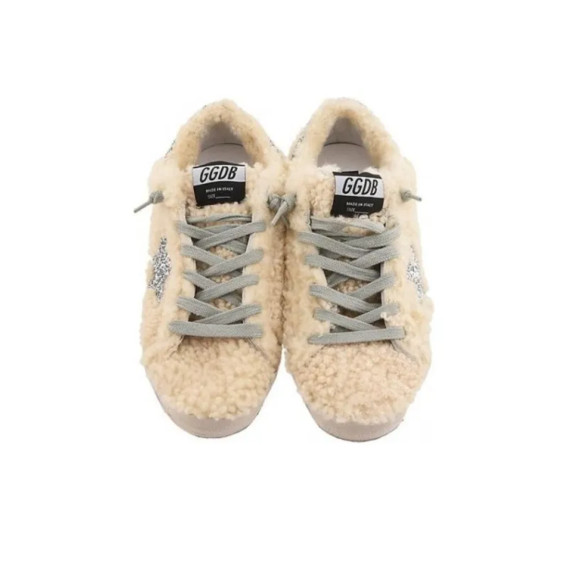 Golden Goose Super Star Stylish Skateboarding Shoes Women's Beige-2