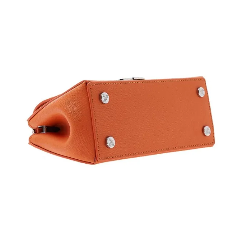 Vivienne Westwood Cow Leather Crossbody Bag Shoulder Bag Set Women's Orange-4