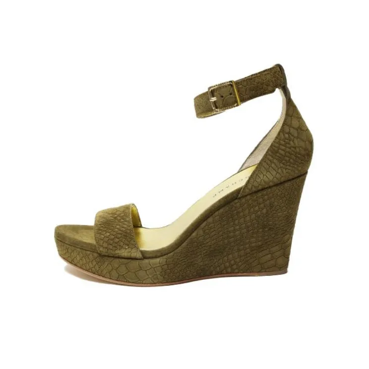 LONGCHAMP One Strap Sandals Women's Green-0