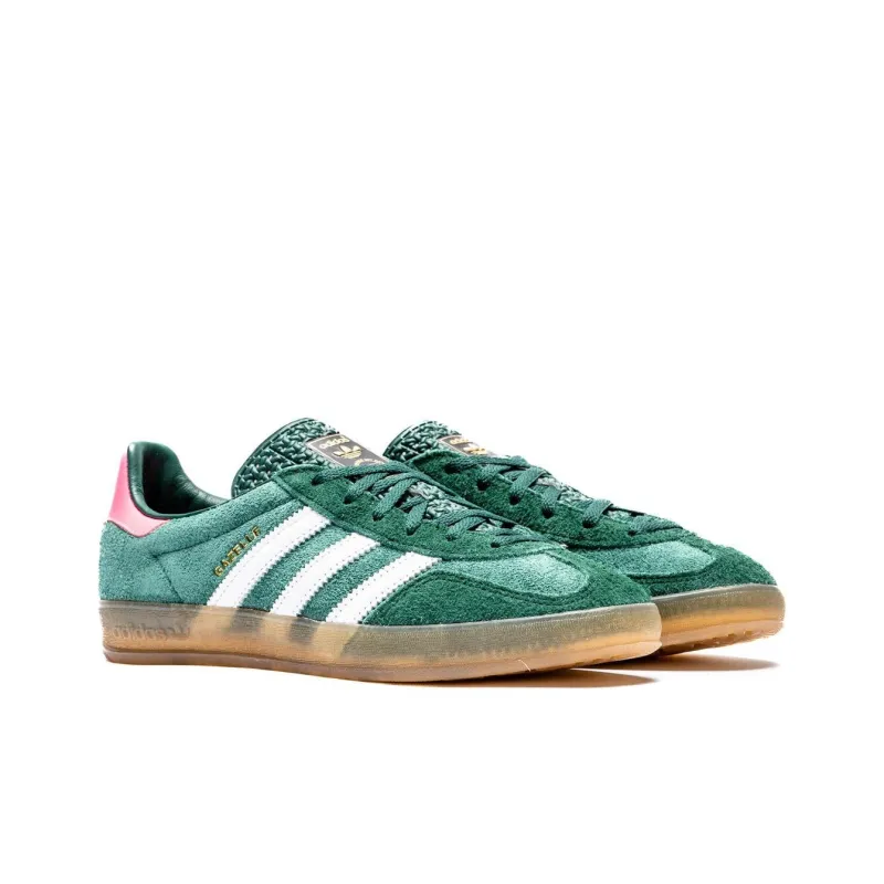Adidas Originals Gazelle Indoor Collegiate Green Lucid Pink Women's-1