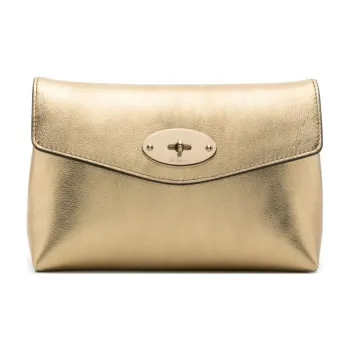 Mulberry Darley Metallic-effect Pouch