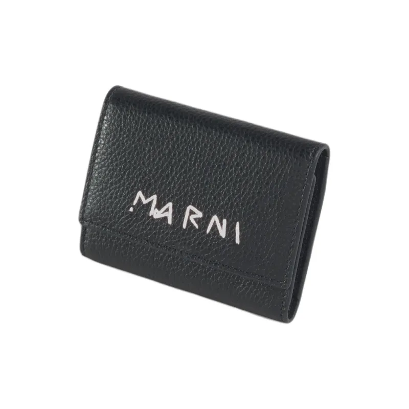 MARNI Calfskin Key Pouch Men's Black-1