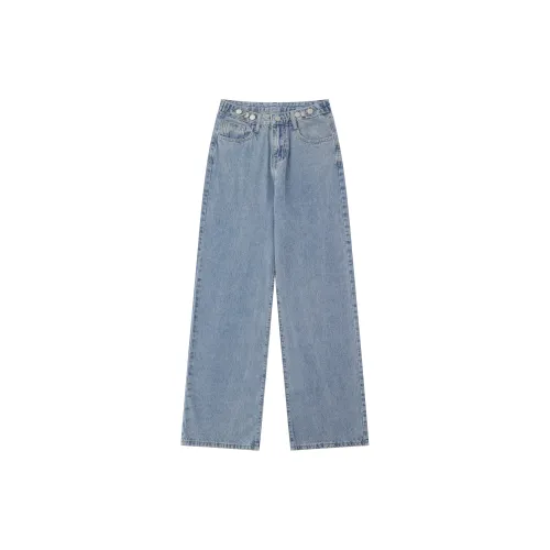 ZAZN Jeans Women's Light Blue Regular