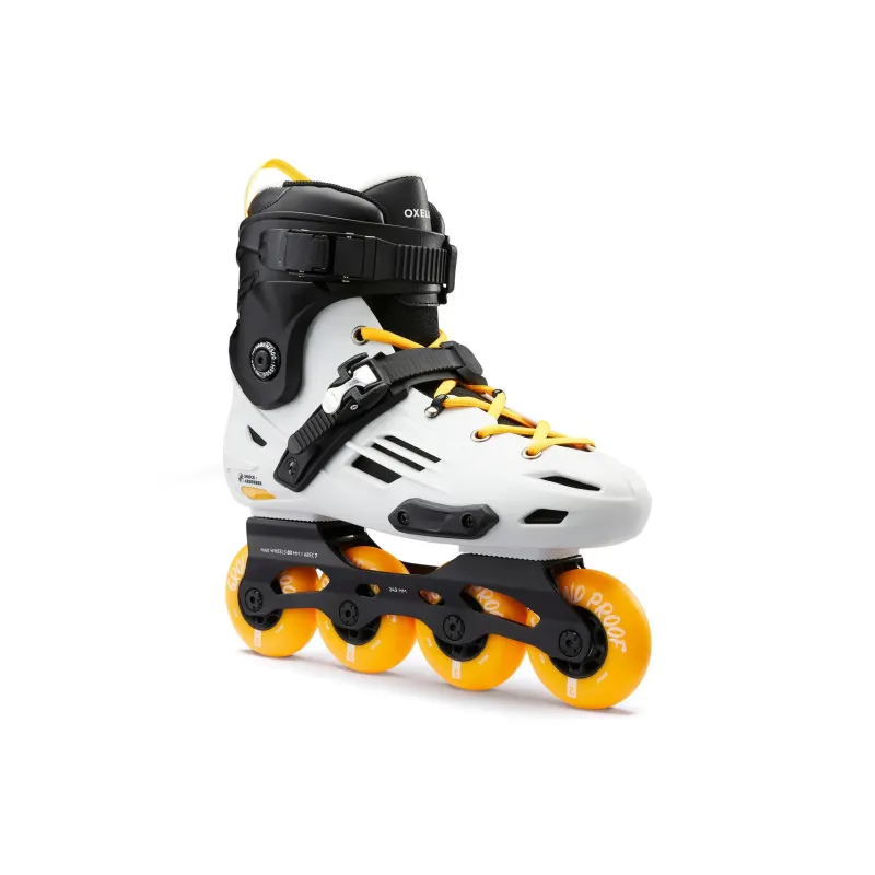 DECATHLON Inline Skates Unisex White Black Yellow-5