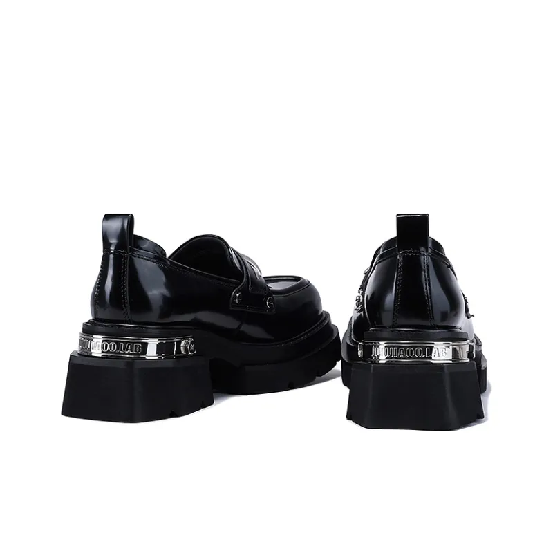 BELLALILY Loafers Women's Low Top Black-4
