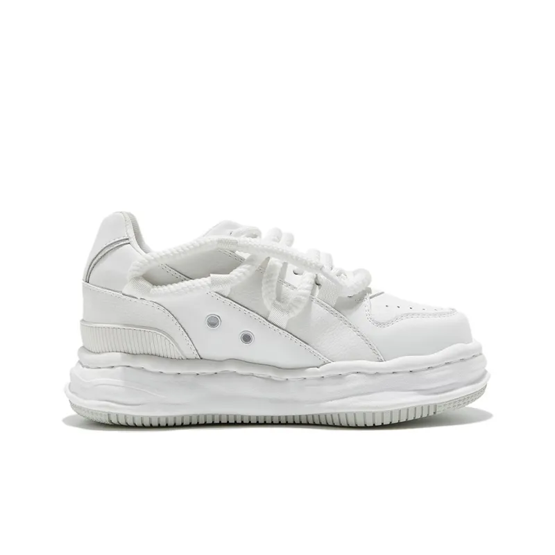 DVO Abrasion Resistant Slip Resistant Low Top Stylish Skateboarding Shoes Unisex White-3