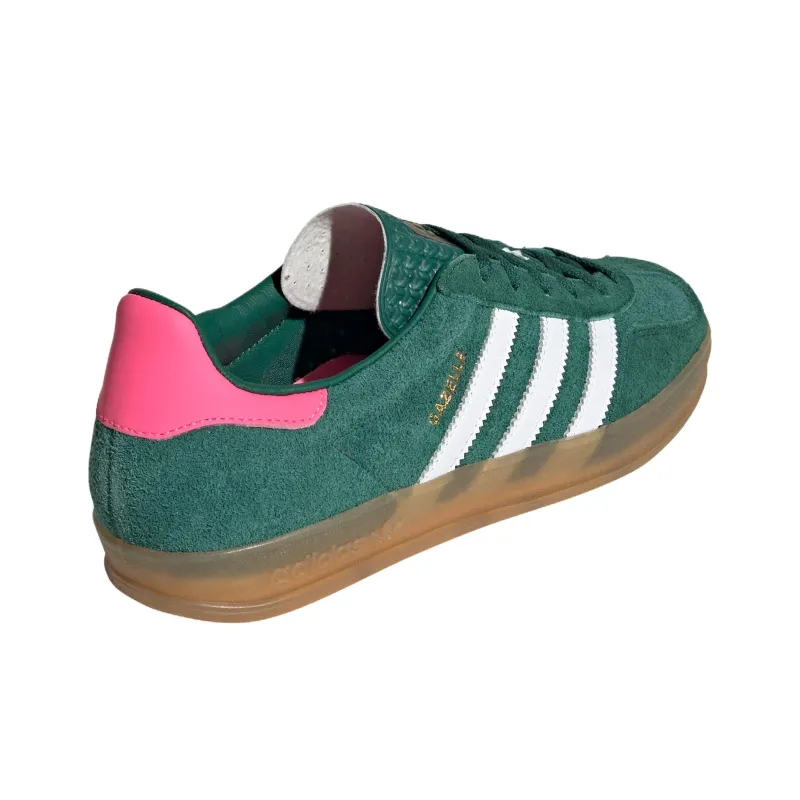 Adidas Originals Gazelle Indoor Collegiate Green Lucid Pink Women's-3