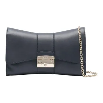 Furla Metropolis Collection Calfskin Crossbody Bag Shoulder Bag Women's Mediterranean Blue