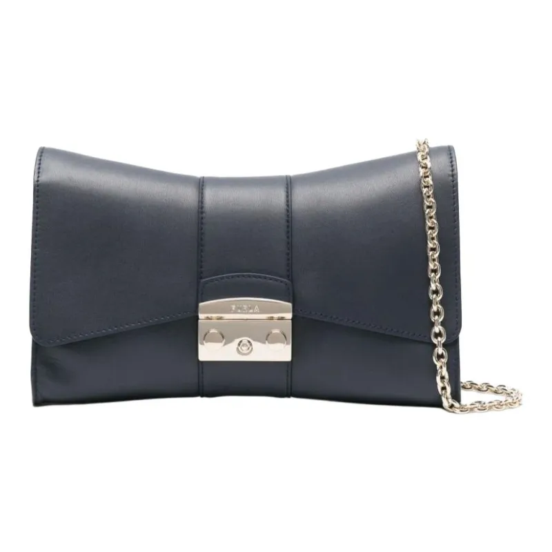 Furla Metropolis Collection Calfskin Crossbody Bag Shoulder Bag Women's Mediterranean Blue-0