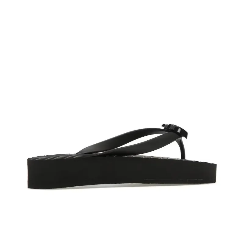 GUCCI Women's Chevron Thong Sandal 'Black' Women's-2