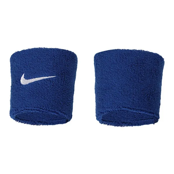 Nike Sports Wristbands Breathable Blue Cotton Polyester Unisex-3
