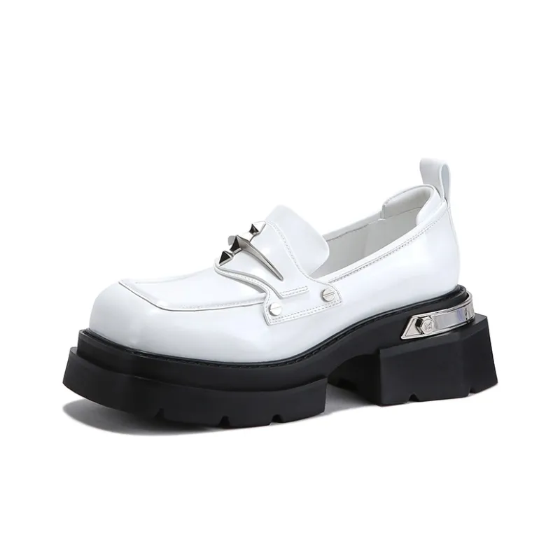 BELLALILY Loafers Women's Low Top Black-6
