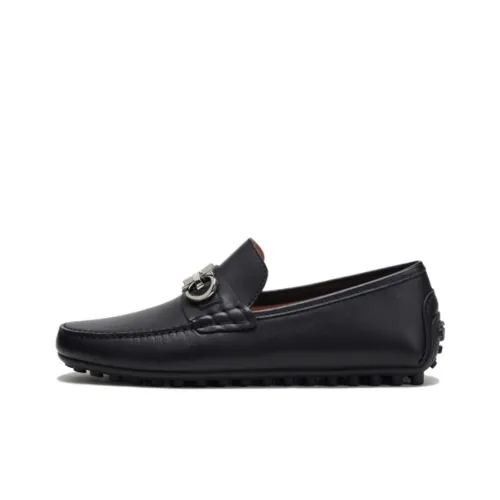 Bonnie Vicky Gommino Loafers Men Low-Top Black