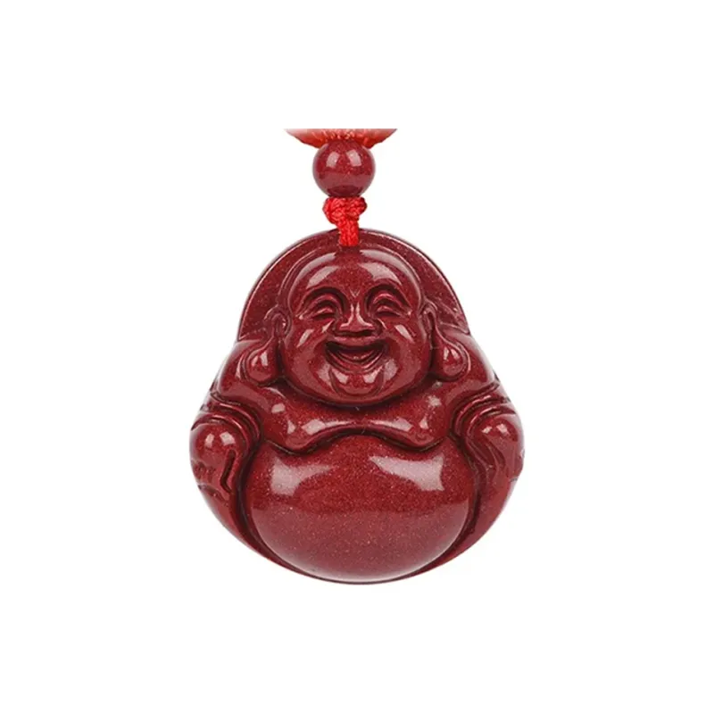 Phoenix Temple Jewelry Reconstructed Cinnabar Jade Necklaces Unisex-1