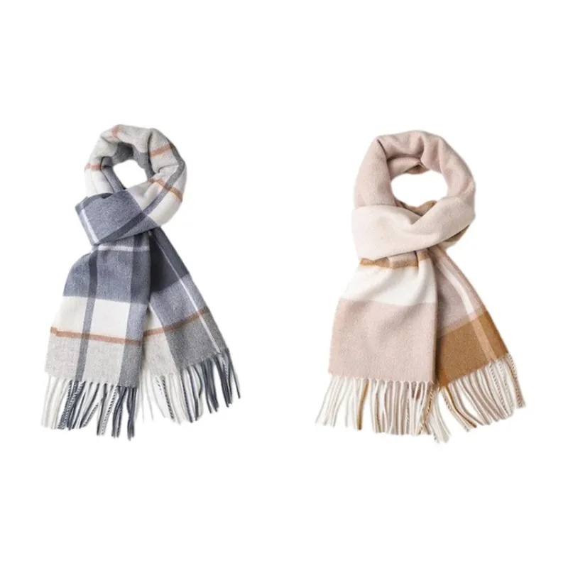 ACUC Pure Wool Knit Scarves Unisex-13