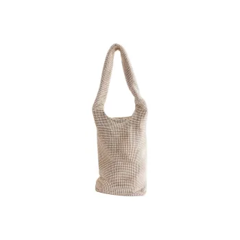 KARA Crystal embellished Mesh Tote Bag