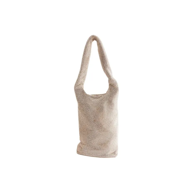 KARA Crystal embellished Mesh Tote Bag-0