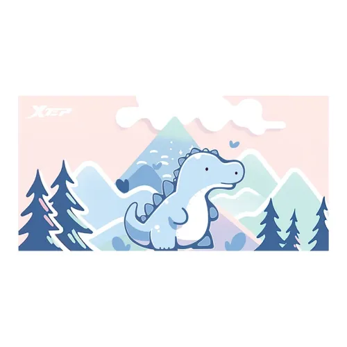 XTEP Snow Mountains Dinosaur Cartoon Pattern Bath Towel-Absorbent And Quick Dry Kids'
