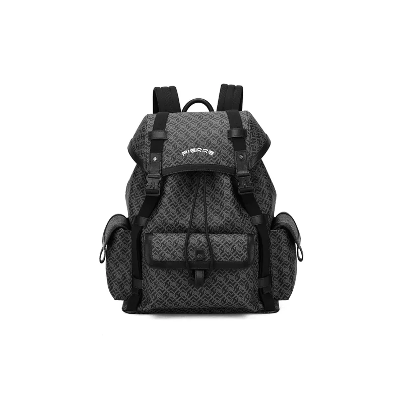 PIERRE CARDIN Commute Versatile Men's Backpack Men's Travel Backpack Tubas Men's Gray-1