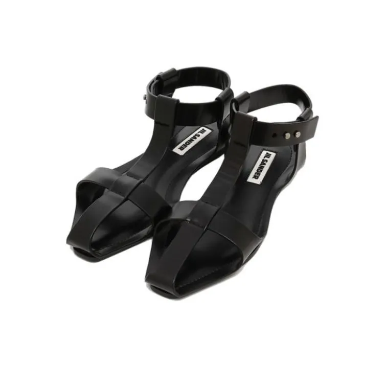 JIL SANDER One Strap Sandals Women's Black-2